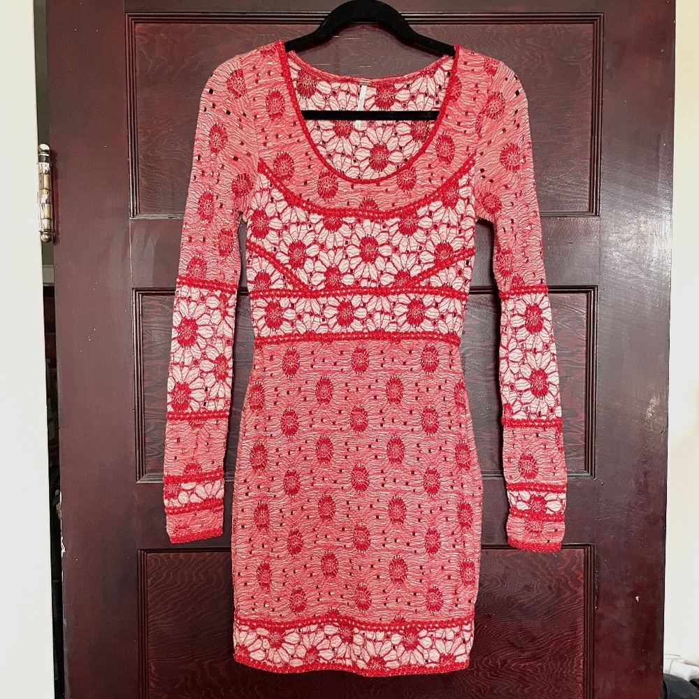 Free People Crochet Bodycon Dress